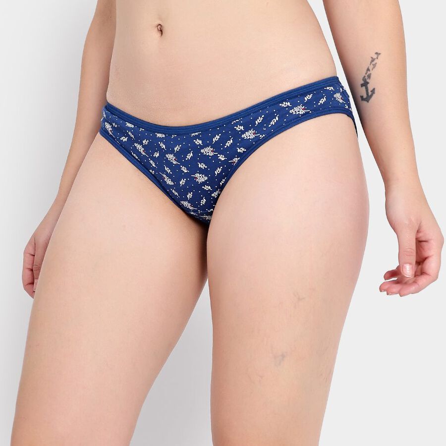 Ladies' Cotton Panty, Navy Blue, large image number null